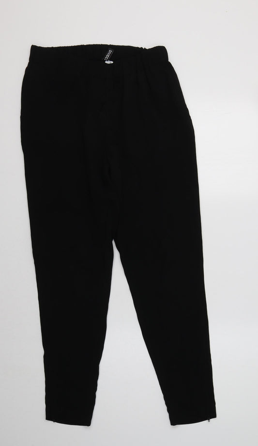 Womens UK Size 10 H&M Regular Fit  Black Trousers