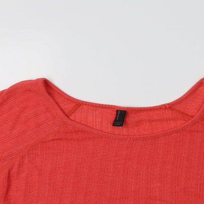 Womens UK Size M VERO MODA Red Basic Blouse