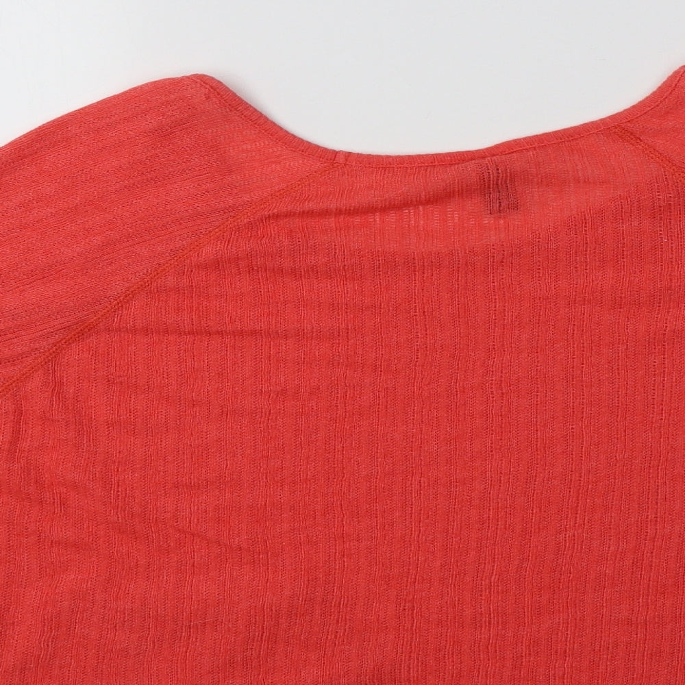 Womens UK Size M VERO MODA Red Basic Blouse