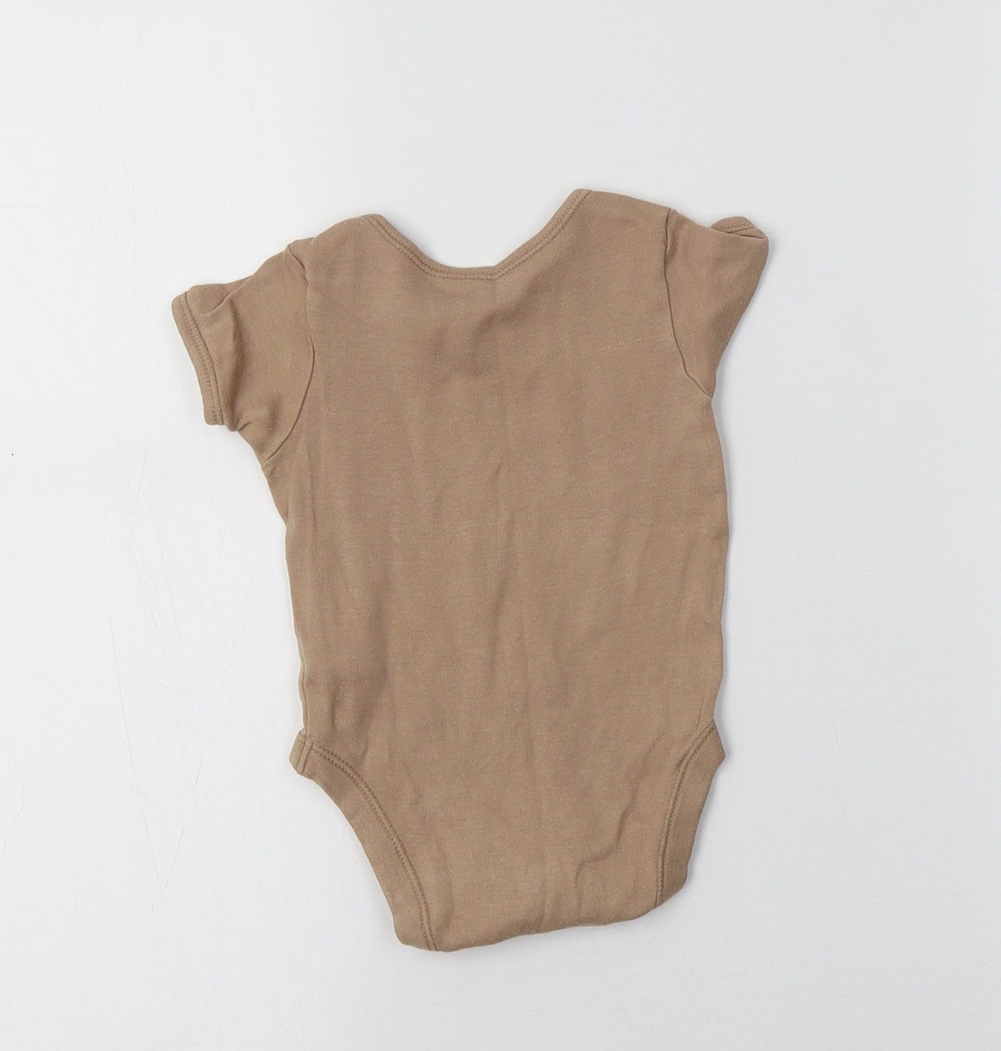 George Baby Beige  Cotton Romper One-Piece Size 6-9 Months