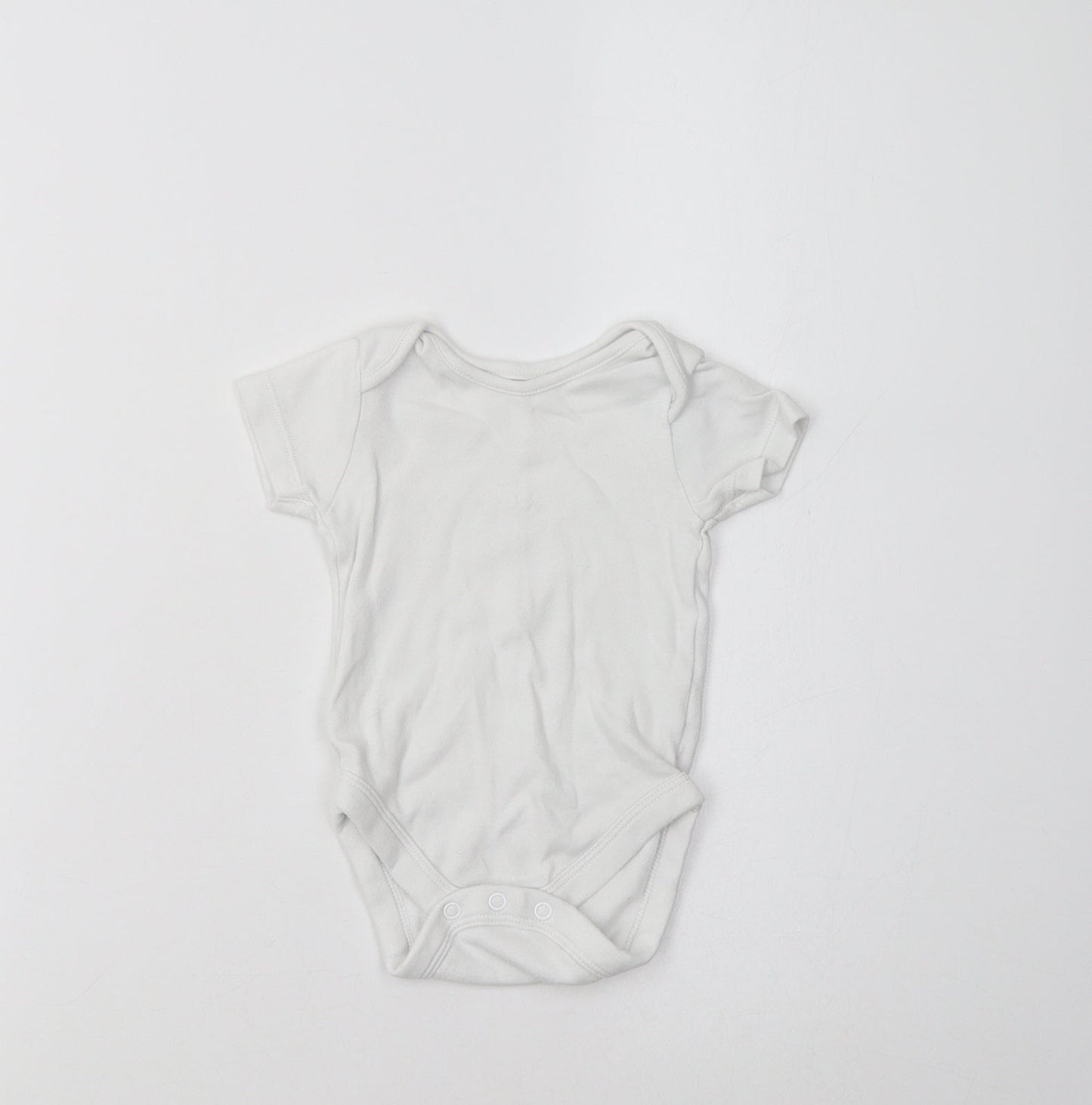 George Baby White  Cotton Romper One-Piece Size 6-9 Months