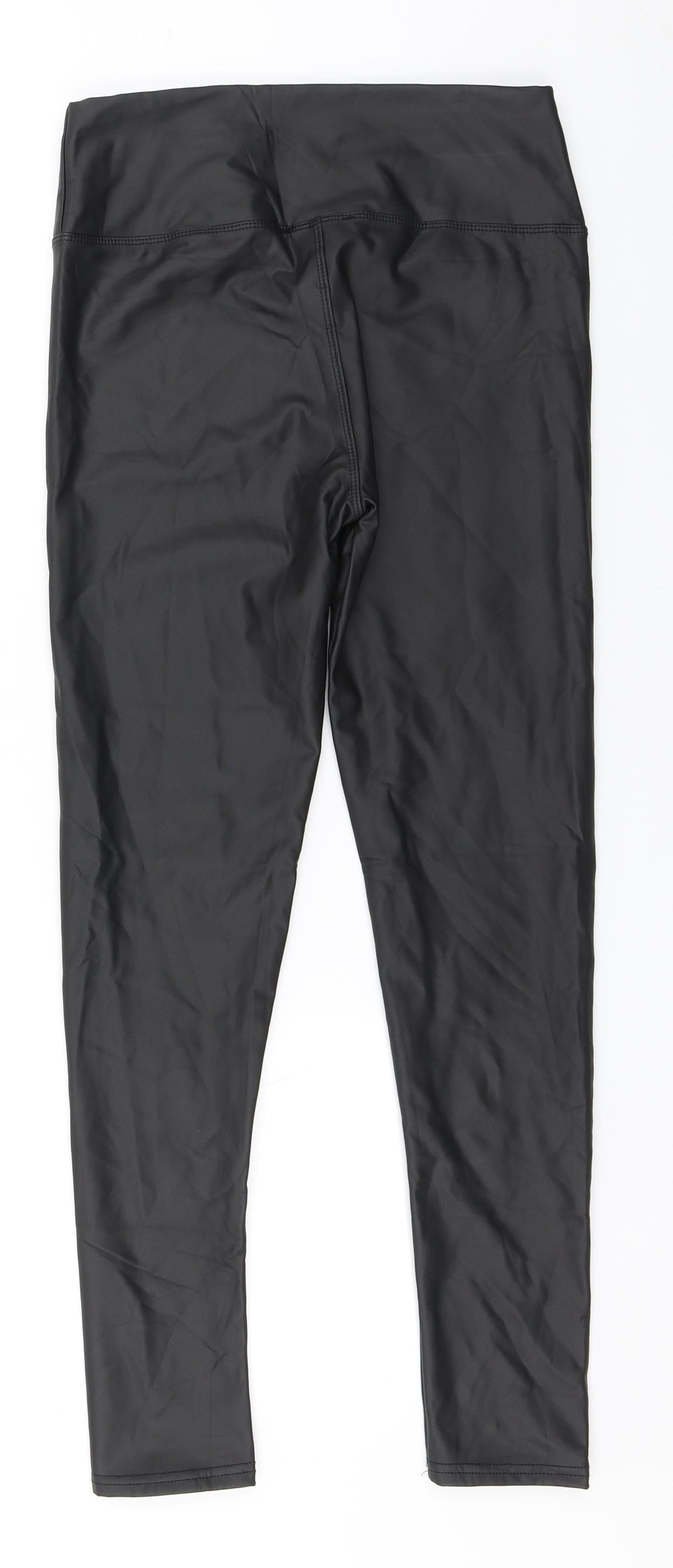 Paris Womens Brown  Polyurethane Trousers  Size M L23 in Regular