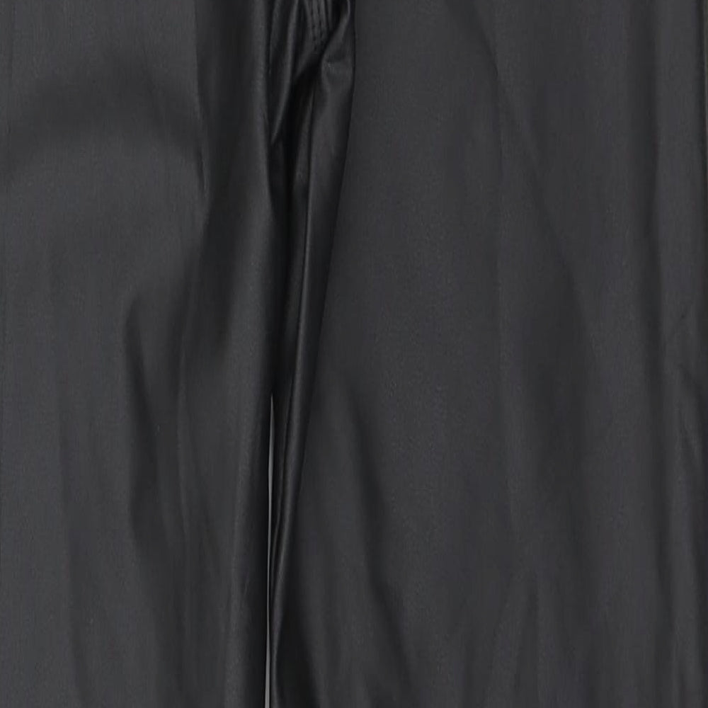 Paris Womens Brown  Polyurethane Trousers  Size M L23 in Regular