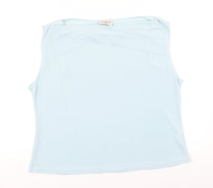 Womens UK Size XL Bonmarché Blue Basic T-Shirt