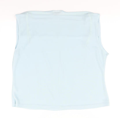 Womens UK Size XL Bonmarché Blue Basic T-Shirt