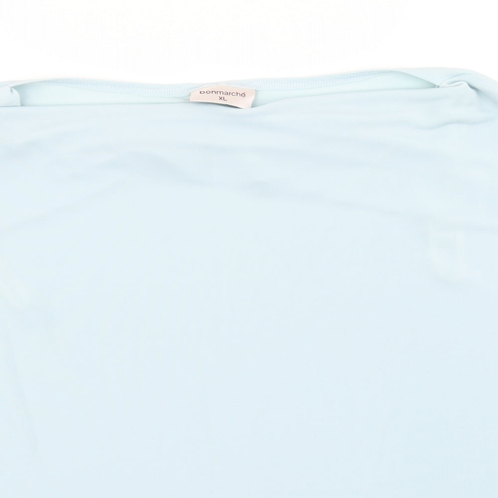 Womens UK Size XL Bonmarché Blue Basic T-Shirt