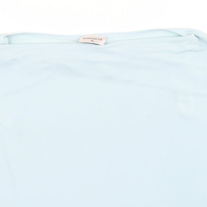 Womens UK Size XL Bonmarché Blue Basic T-Shirt