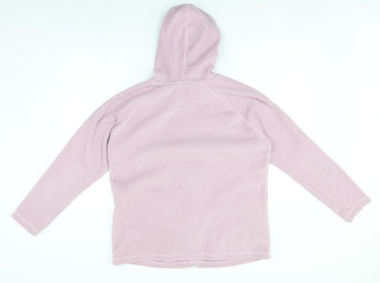 Bonmarché Womens Pink  Polyester Full Zip Hoodie Size M