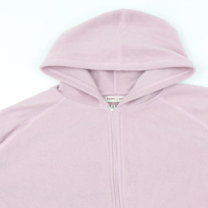 Bonmarché Womens Pink  Polyester Full Zip Hoodie Size M