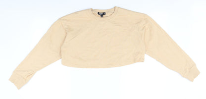 Womens UK Size 8 Missguided Beige Pullover Jumper