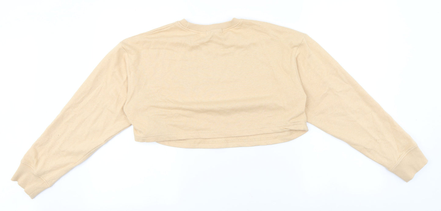 Womens UK Size 8 Missguided Beige Pullover Jumper