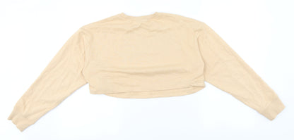 Womens UK Size 8 Missguided Beige Pullover Jumper