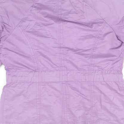 Brand and care label for Kapalua women’s blue overcoat jacket, size UK 12