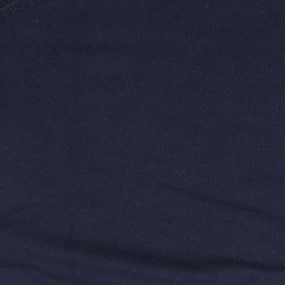 Marks and Spencer Boys Blue Round Neck  Cotton Pullover Jumper Size 6-7 Years