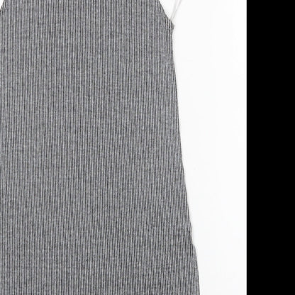 Womens UK Size 8 Papaya Grey Vest Jumper