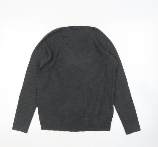 Womens UK Size 10 M&s Grey Pullover Jumper