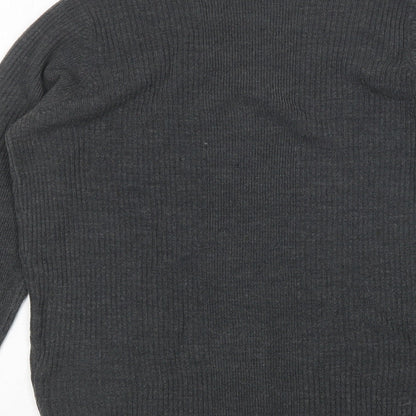 Womens UK Size 10 M&s Grey Pullover Jumper