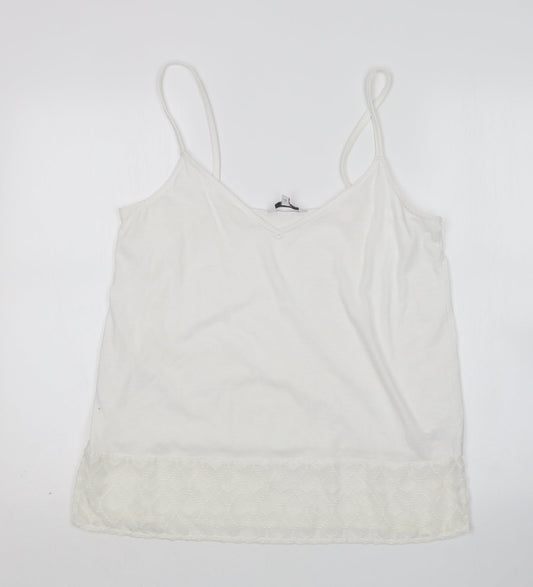 Womens UK Size 14 NEXT White Basic Tank