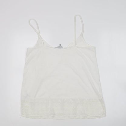Womens UK Size 14 NEXT White Basic Tank