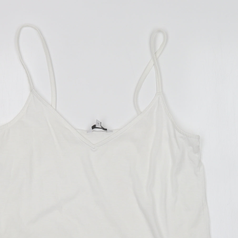Womens UK Size 14 NEXT White Basic Tank