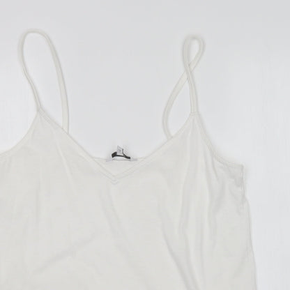 Womens UK Size 14 NEXT White Basic Tank
