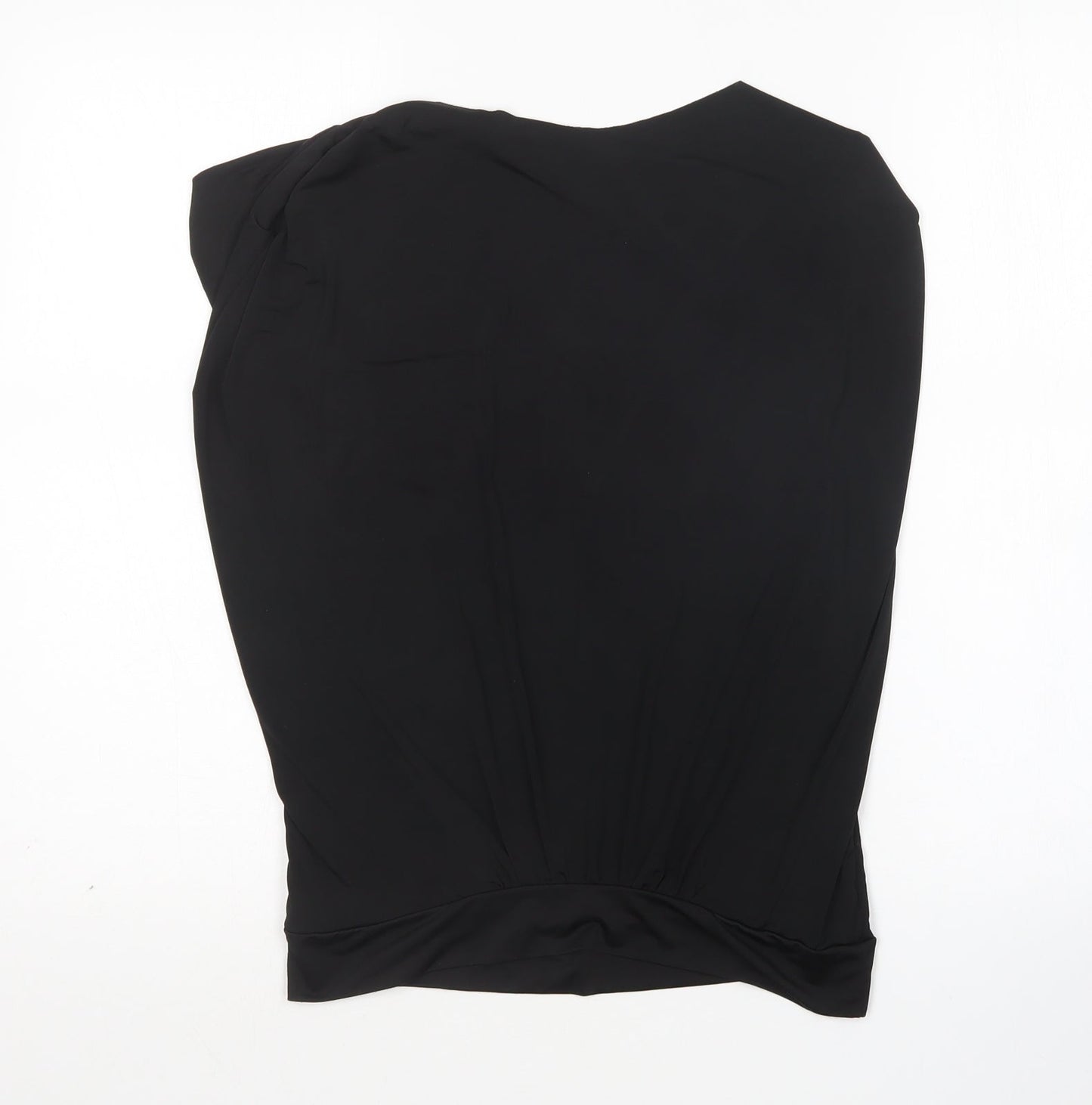 Womens UK Size M Amisu Black Basic Blouse