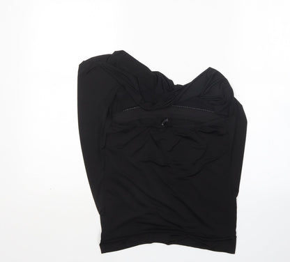 Womens UK Size M Amisu Black Basic Blouse