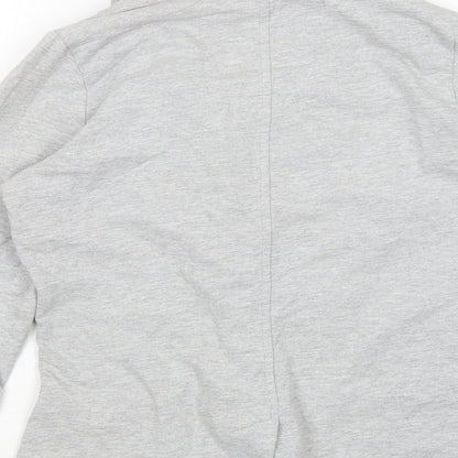 Denim Co Womens Grey V-Neck  Cotton Cardigan Jumper Size 8