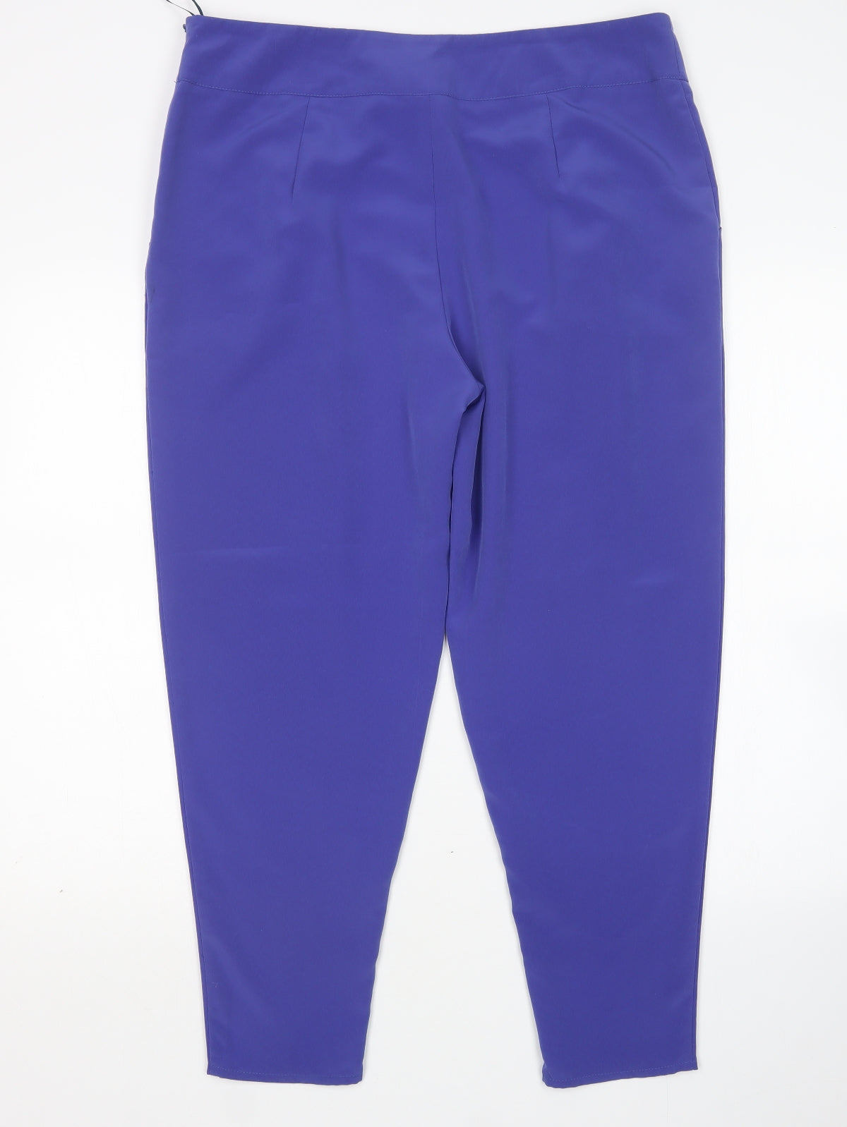 Jane Norman Womens Blue  Polyester Trousers  Size 14 L26 in Regular