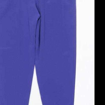 Jane Norman Womens Blue  Polyester Trousers  Size 14 L26 in Regular