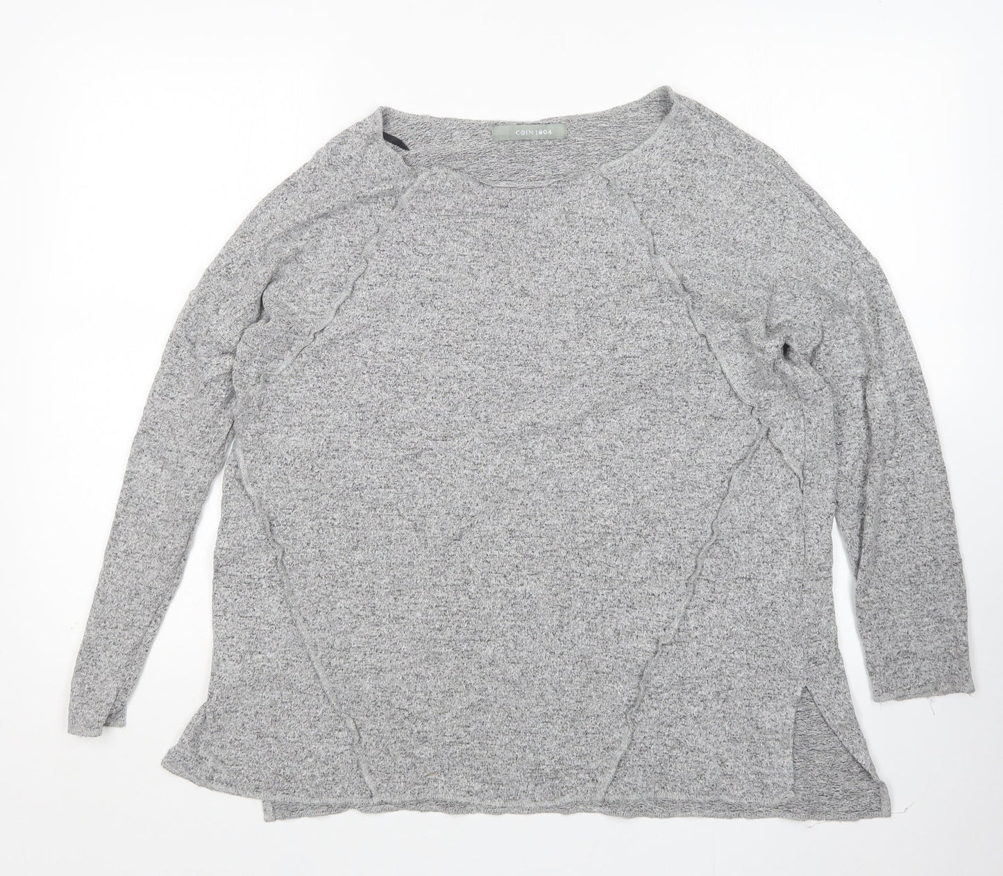 Womens UK Size S COIN 1804 Grey Pullover Jumper