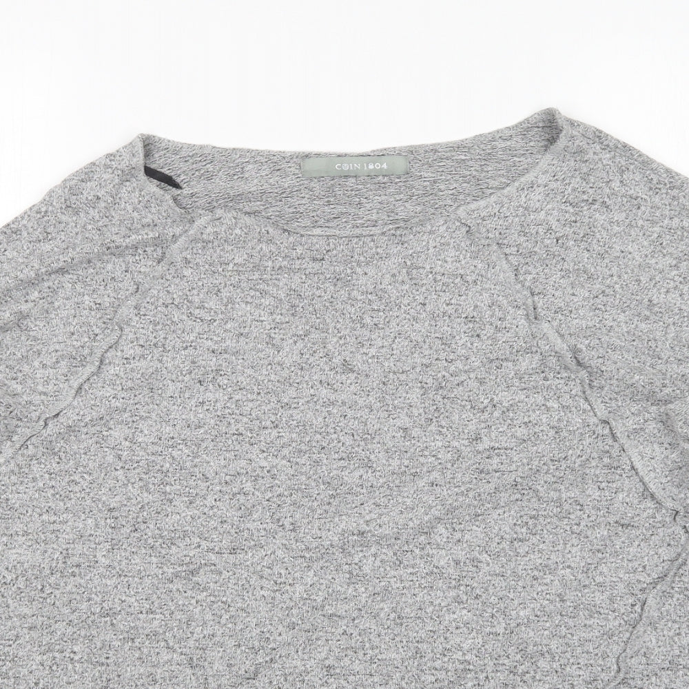 Womens UK Size S COIN 1804 Grey Pullover Jumper