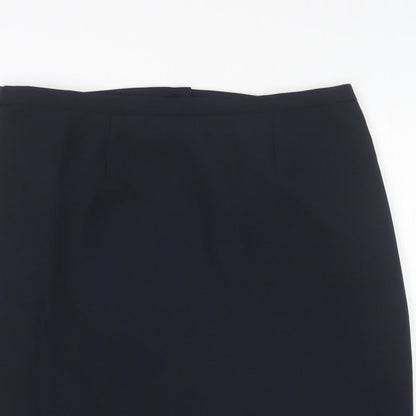 Agenda Womens Blue  Polyester Straight & Pencil Skirt Size 16
