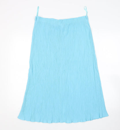 Collection Womens Green  Viscose A-Line Skirt Size 16