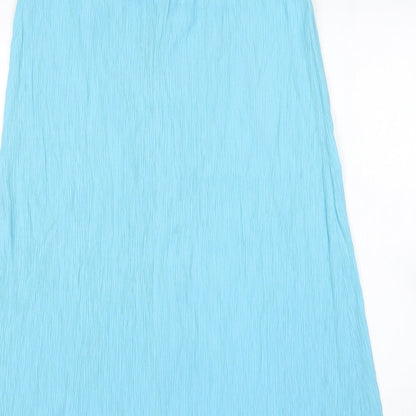 Collection Womens Green  Viscose A-Line Skirt Size 16