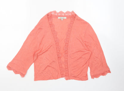 Womens UK Size 10 Peacocks Pink Cardigan Jumper
