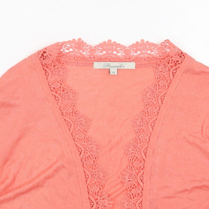 Womens UK Size 10 Peacocks Pink Cardigan Jumper