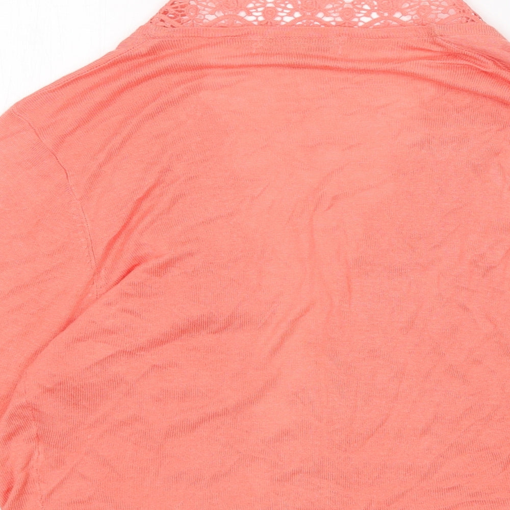 Womens UK Size 10 Peacocks Pink Cardigan Jumper