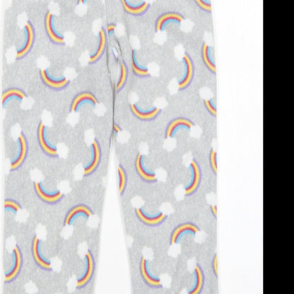 Brand and care label for hullabaloo girls’ multicoloured polyester pyjama pants, size 5-6, years