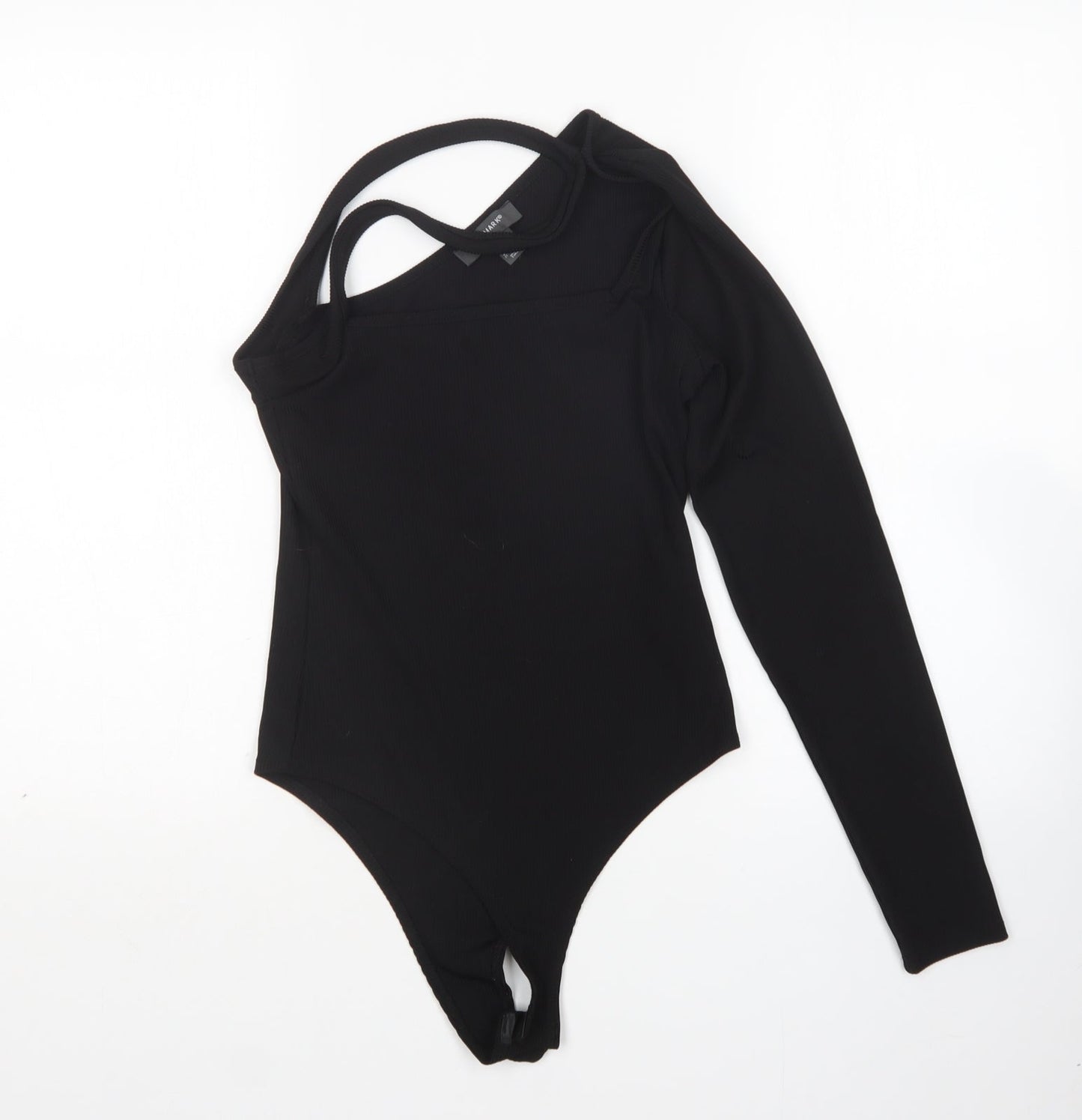 Primark Womens Black  Polyester Bodysuit One-Piece Size XS