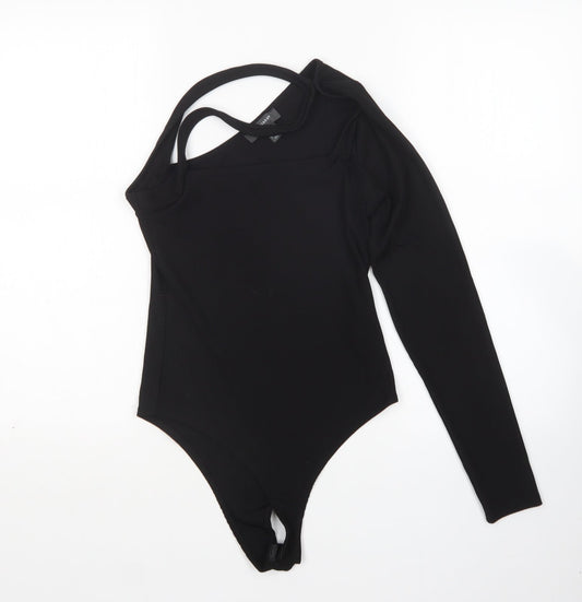 Primark Womens Black  Polyester Bodysuit One-Piece Size XS
