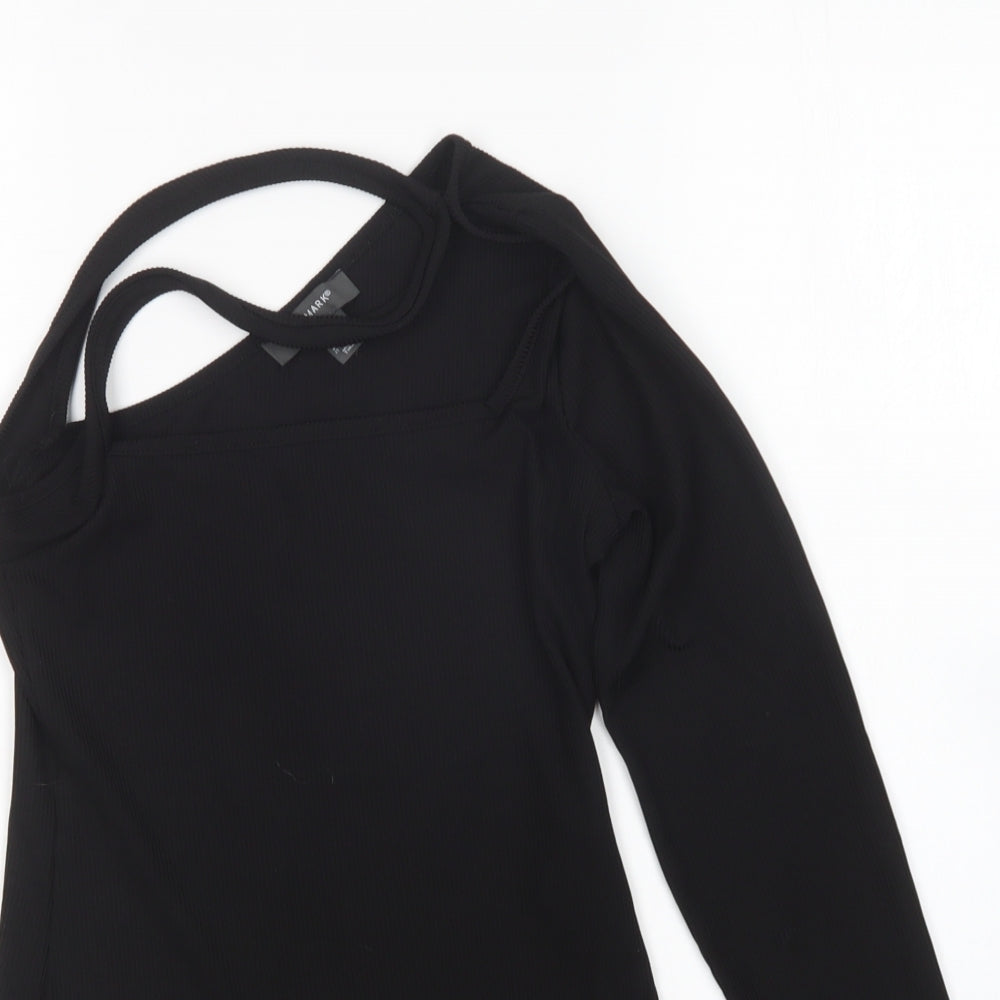 Primark Womens Black  Polyester Bodysuit One-Piece Size XS