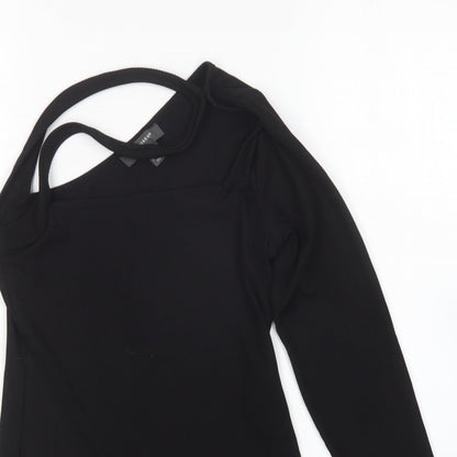 Primark Womens Black  Polyester Bodysuit One-Piece Size XS