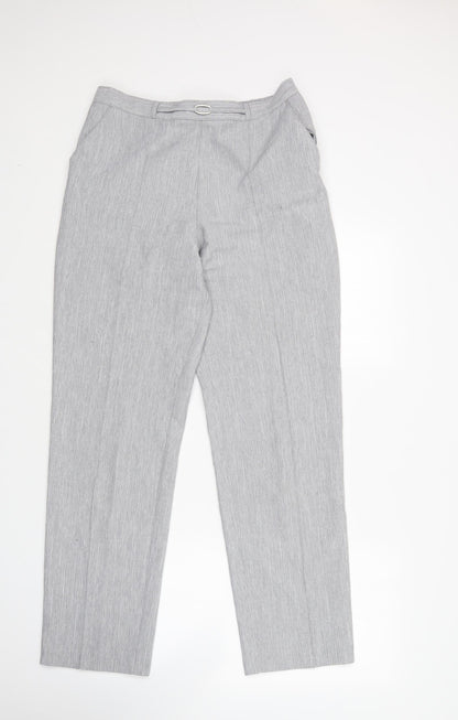 Womens UK Size 12 M&S Regular Fit  Grey Trousers