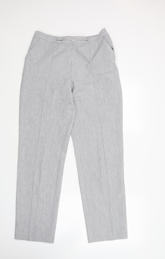 Womens UK Size 12 M&S Regular Fit  Grey Trousers