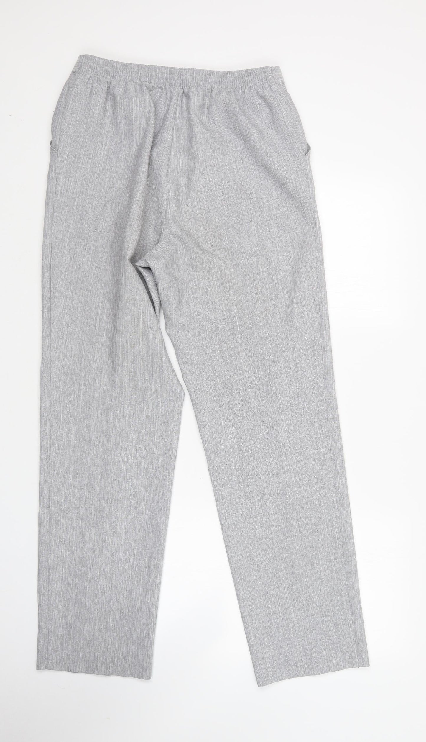 Womens UK Size 12 M&S Regular Fit  Grey Trousers