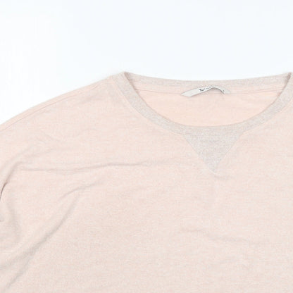 TU Womens Pink Round Neck  Viscose Pullover Jumper Size 14