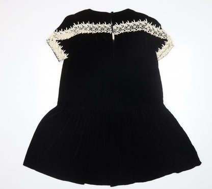 ASOS Womens Black  Polyester Shift  Size 14  Round Neck