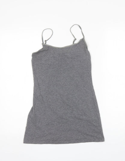 Womens UK Size S Divided Grey Camisole Tank
