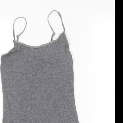 Womens UK Size S Divided Grey Camisole Tank
